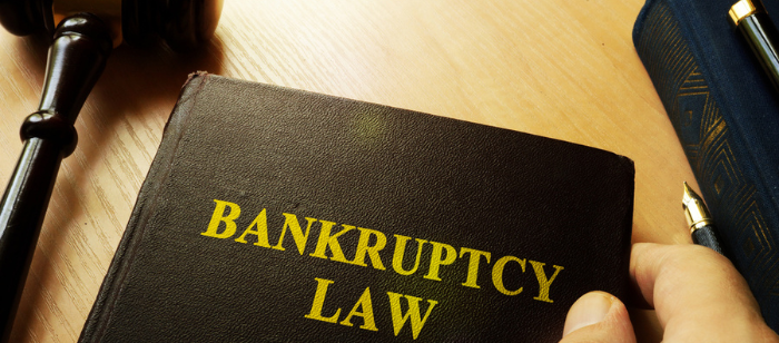 Bankruptcy Law Book black on desk